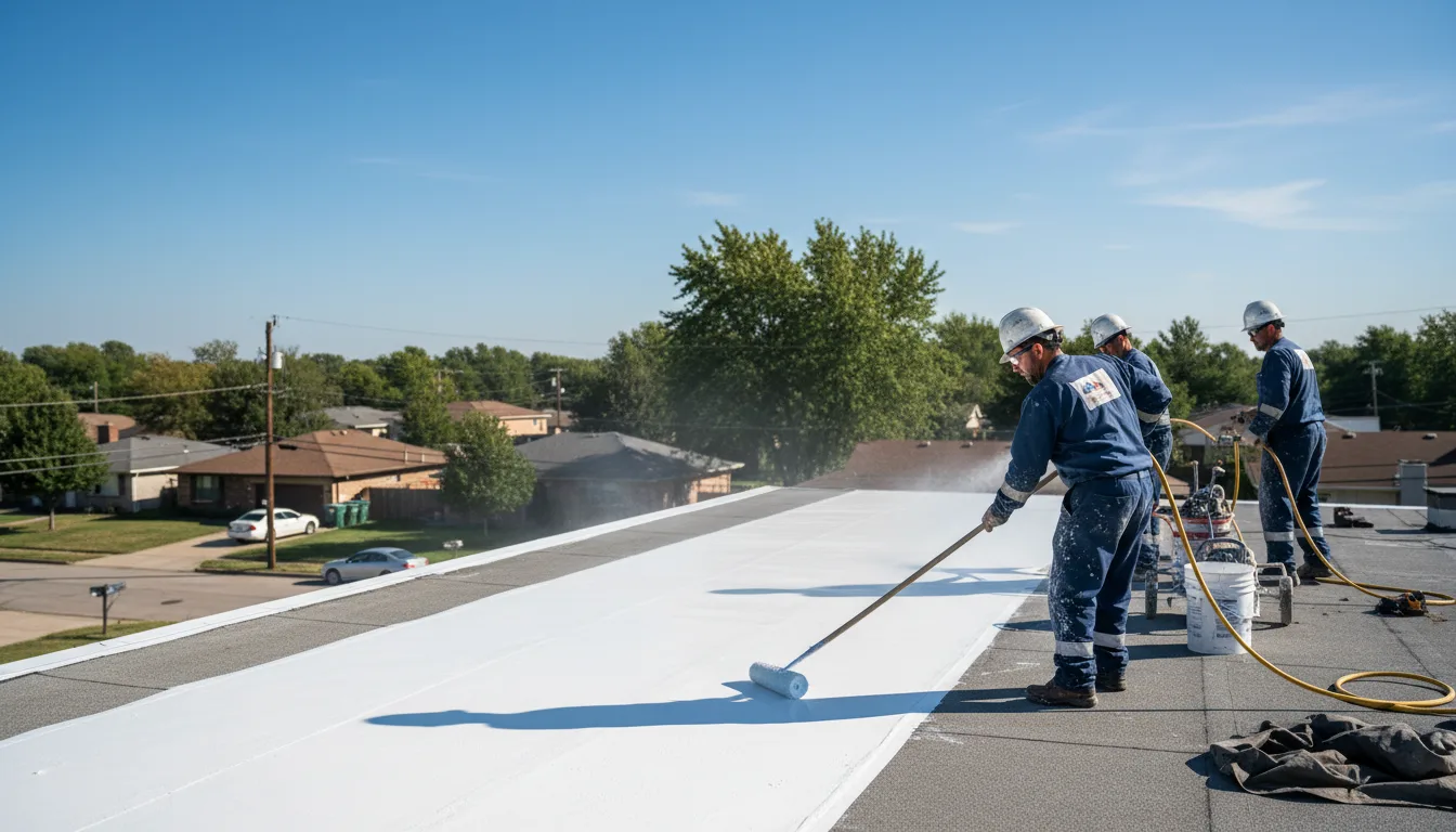 Commercial roof coating in Delaware, AR near me